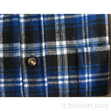 Camicia da lavoro in tessuto 100% flanella di cotone